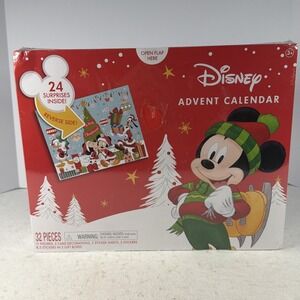 NEW Disney Mickey & Minnie Mouse 32pc. Christmas Advent Calendar for Girls Boys
